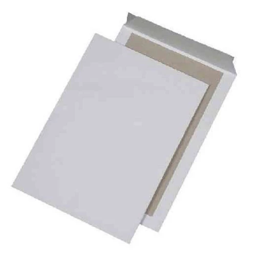 MAILmedia - Enveloppe cartonnée - format B4 (250x353 mm) - 120g/m² - avec bande auto-adhésive - kraft blanc - Carton de 125