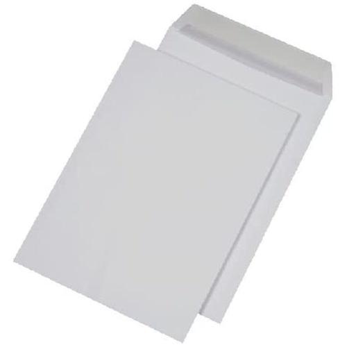 MAILmedia - Enveloppe extra blanc - format B4 (250x353 mm) - 120g/m² - avec bande auto-adhésive - Boite de 250