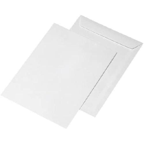 Mailmedia - Enveloppe blanche format C4 (229x324 mm) - 90g/m² - qualité supérieur - avec bande auto-adhésive - sans fenêtre  - Boite de 250