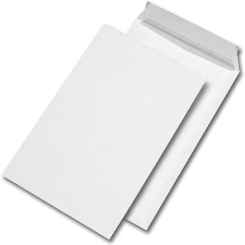 Mailmedia - Enveloppe blanche format C5 (162x229 mm) - 90g/m² - qualité supérieur - avec bande auto-adhésive - sans fenêtre  - Boite de 500