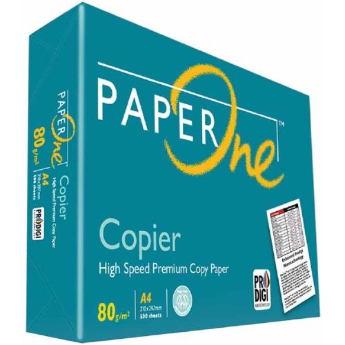 Paper One Copier - Ramette Papier A3 80g Blanc - 500 feuilles au format A3 (42x29,7cm)