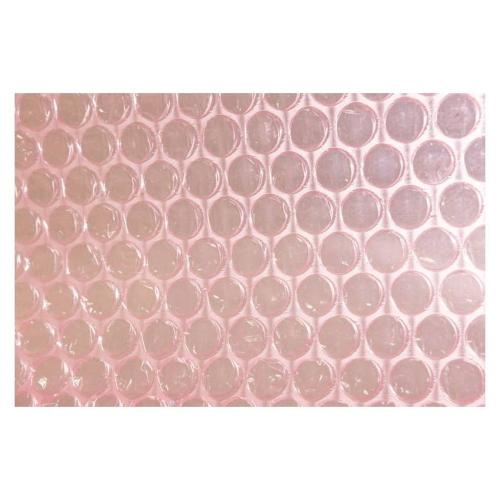 TAP Rouleau de film à bulles d'air AS, 1.200 mm x 100 m, épaisseur: 0,075 mm, antistatique, rose, en polyéthylène 3% d'agent statique, 2 couches, diamètre: 530 mm, diamètre du mandrin: 76mm