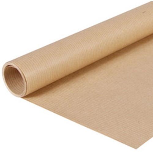 Clairefontaine Papier kraft brun, 700 x 3 m, en fibres vierges, 60 g/m2, biodégradable et recyclable, certifié PEFC, brun, sur rouleau papier kraft vergé