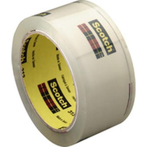 Scotch Ruban adhésif d'emballage, transparent en PP, 50 mm x 66 m, en film polypropylène et adhésif acrylique épaisseur 40 microns, bruit réduit